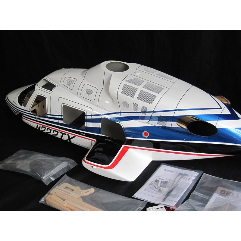 Bell 222 "Bleu" FUNKEY classe 600 Meilleur prix ???? Heli-Scale Bell 222 "Bleu" FUNKEY Classe 600 ❤️ -Roban Magasin 1003 large default