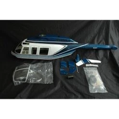 Meilleur prix 👏 Heli-Scale Long Jet Ranger FUNKEY Classe 600 "Bleu" 🎁