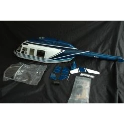 Meilleur prix 👏 Heli-Scale Long Jet Ranger FUNKEY Classe 600 "Bleu" 🎁 -Roban Magasin 1427 large default