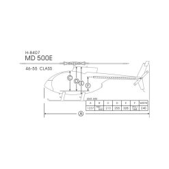 Coupon ???? Heli-Scale Hughes MD500E FUNKEY "Bretling" Classe 600 ????