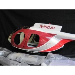 Tout neuf 🧨 Heli-Scale Hughes 500E FUNKEY "SHERIFF" Classe 600 🎁 -Roban Magasin 1811 large default