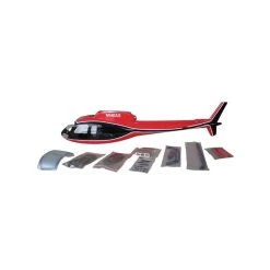 Remise 🧨 Heli-Scale AS-350 "noir/blanc/rouge" Classe 450 😍