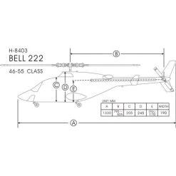 Vente flash 🥰 Heli-Scale Bell 222 "Vert" FUNKEY Classe 600 👍 -Roban Magasin 3573 large default