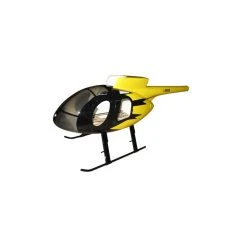 Tout neuf 🎁 Heli-Scale Hughes MD500E Noir & Jaune Classe 500 🎁
