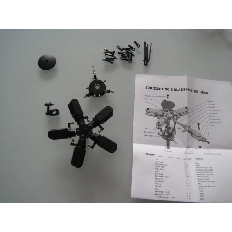 Meilleure vente ❤️ Heli-Scale Tête De Rotor Penta Classe 500 🛒 2 Meilleure vente ❤️ Heli-Scale Tête De Rotor Penta Classe 500 🛒 – Image 2